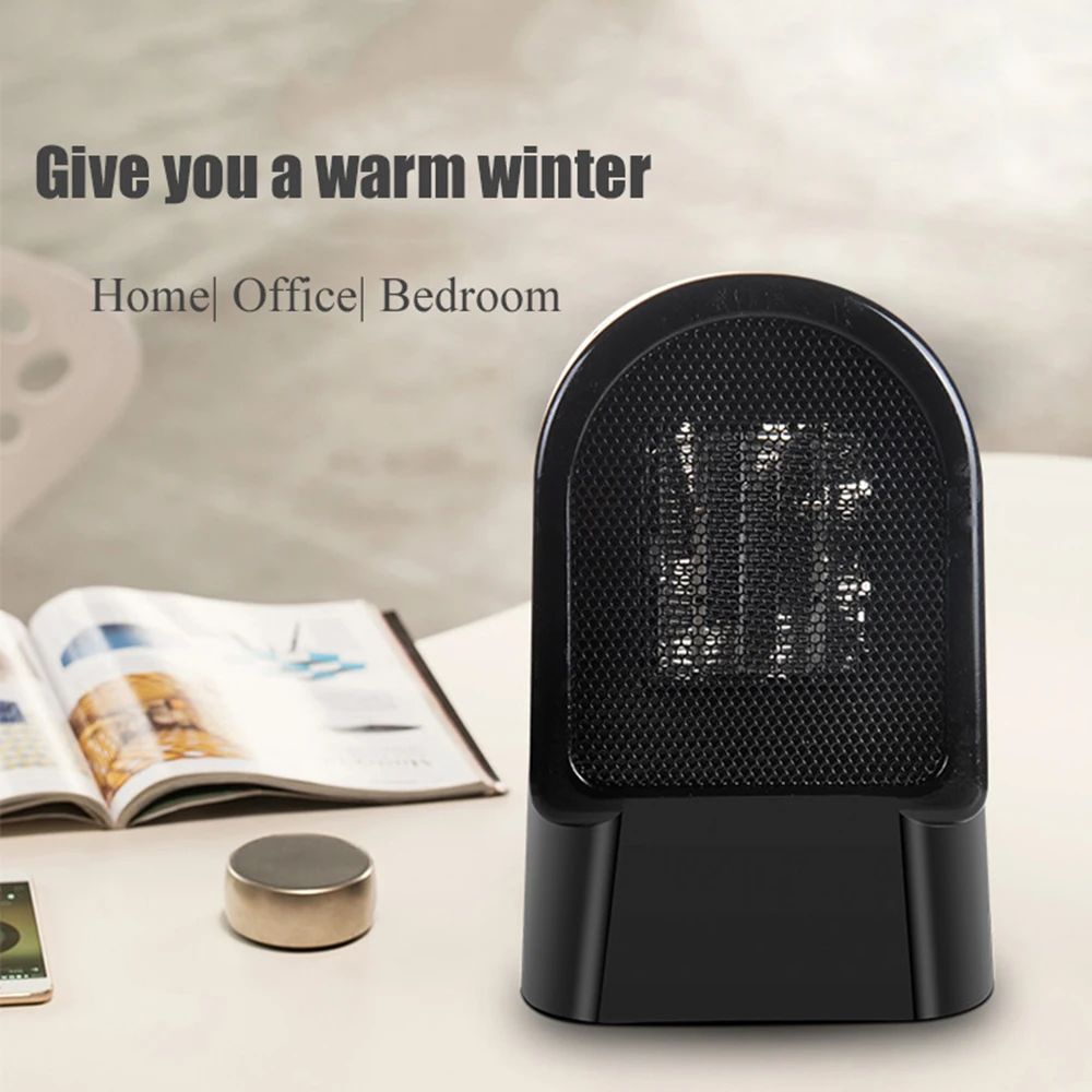 Electric Air Heater Portable Winter Warmer Fan PTC Heating Stove Radiator Handy Silent Air Warmer For Bedroom Living Room Office