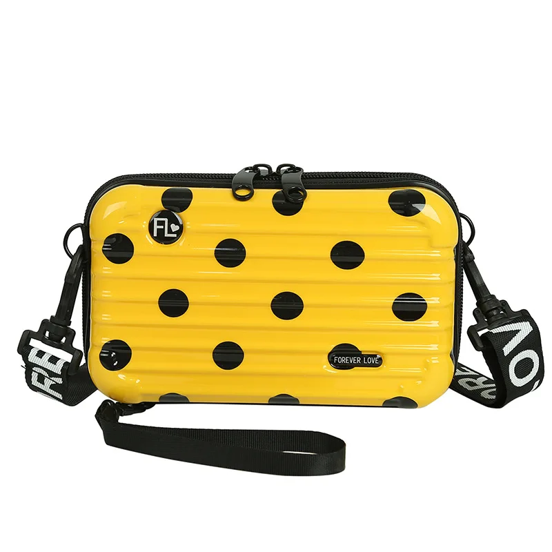 Мини-чемодан с клапаном, сумки, модные вечерние Дизайнерские клатчи, жесткая оболочка, маленькая квадратная коробочка, сумка на плечо, женские сумочки и клатчи - Цвет: Цвет: желтый
