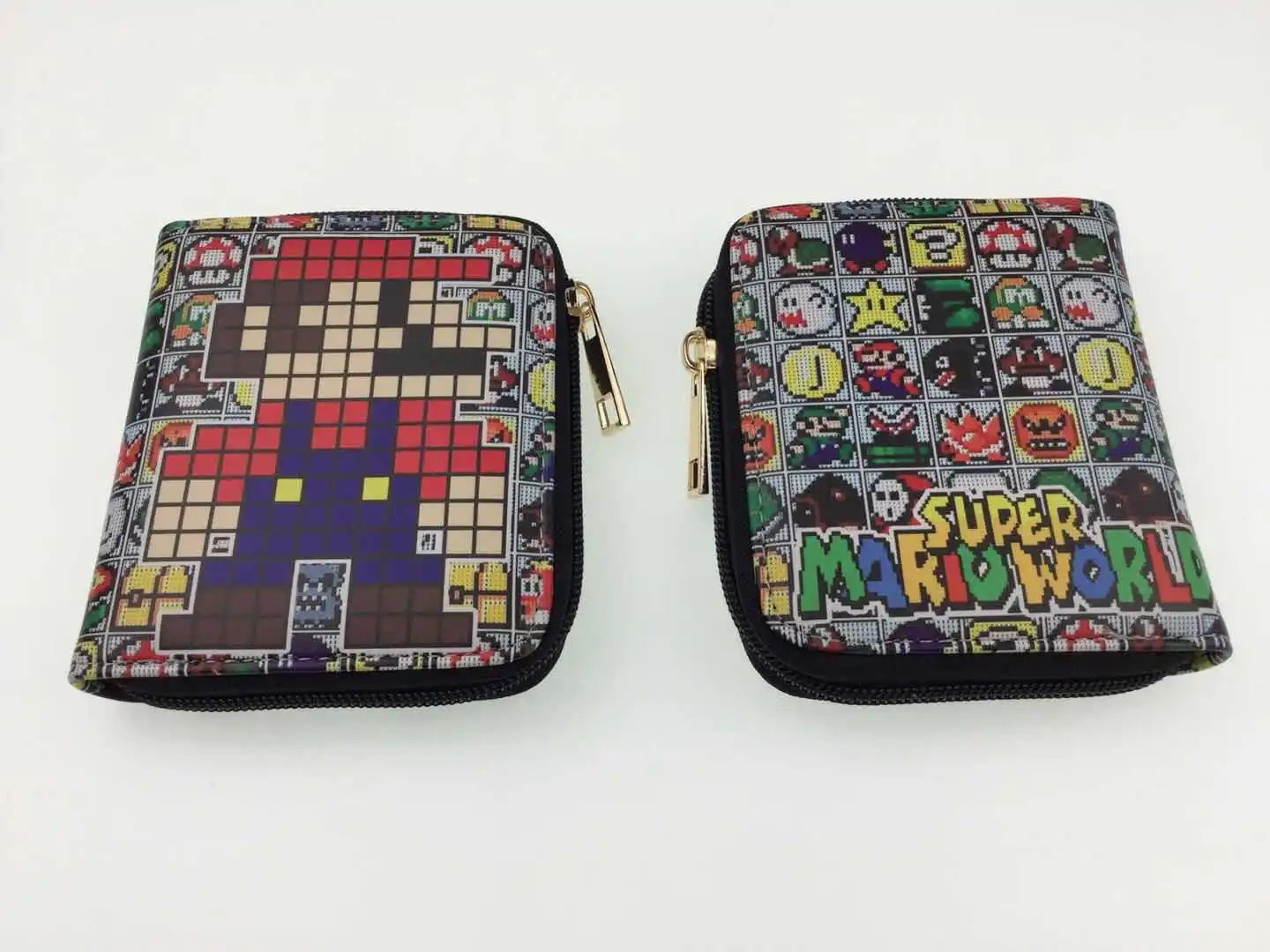 Super Mario Bro модные аниме PU кошелек из мягкой кожи клатч, сумочка для денег на молнии, кошельки с Отделом для монет Повседневное кошельки кард-мальчиков и девочек, для детей - Цвет: see chart3