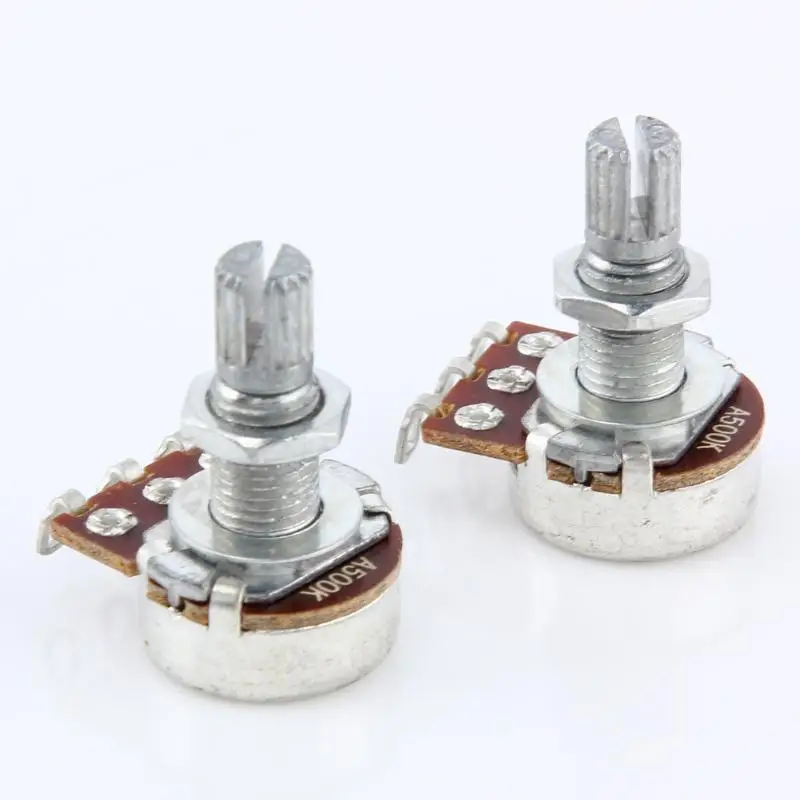 Лидер продаж 10 шт. классические нежная текстура A500K ohm Audio горшки потенциометр для гитары для замены для Электрогитары