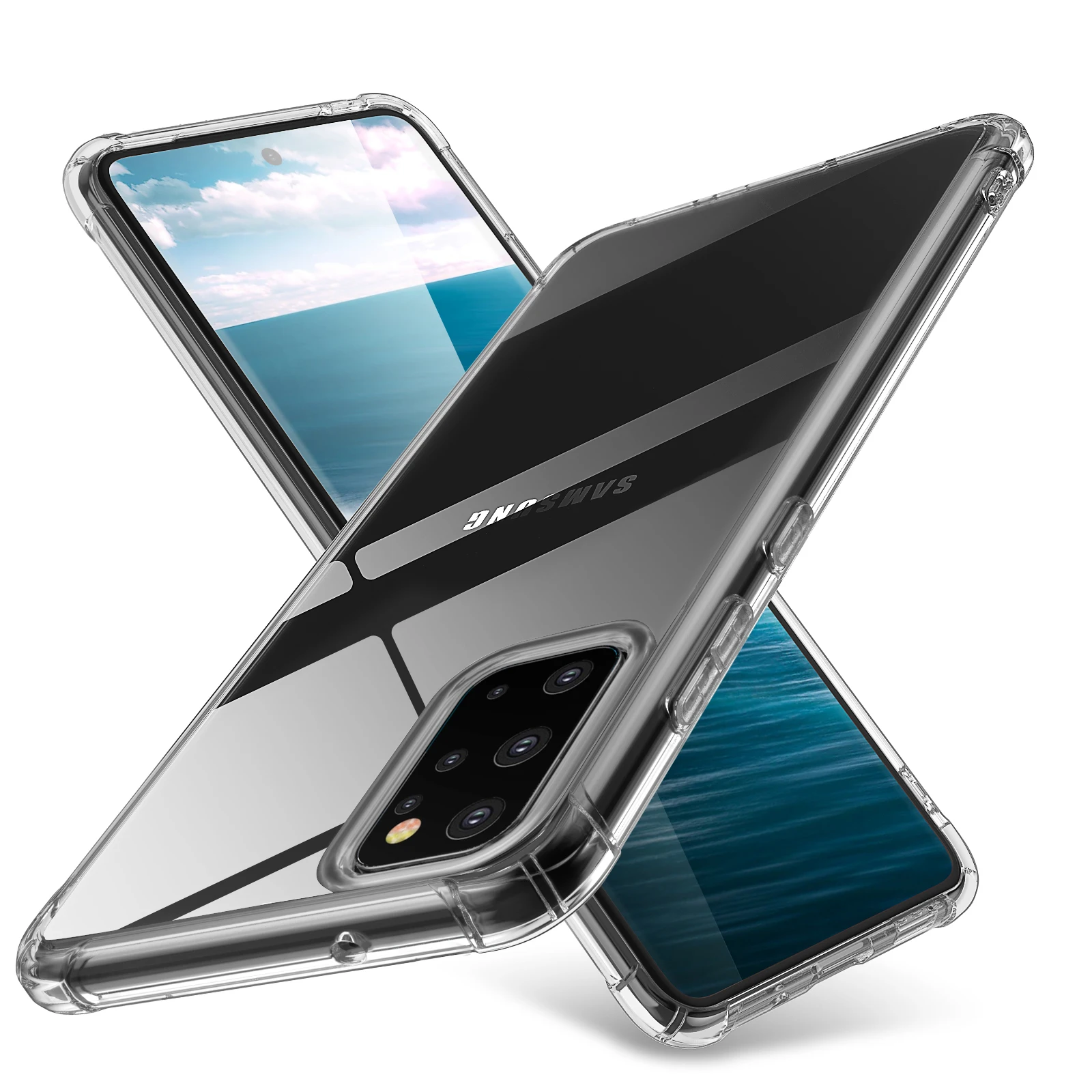 Противоударный чехол из ТПУ для Samsung Galaxy S20 Ultra S8 S9 S10 Plus S10E Note 10 8 9 | Мобильные