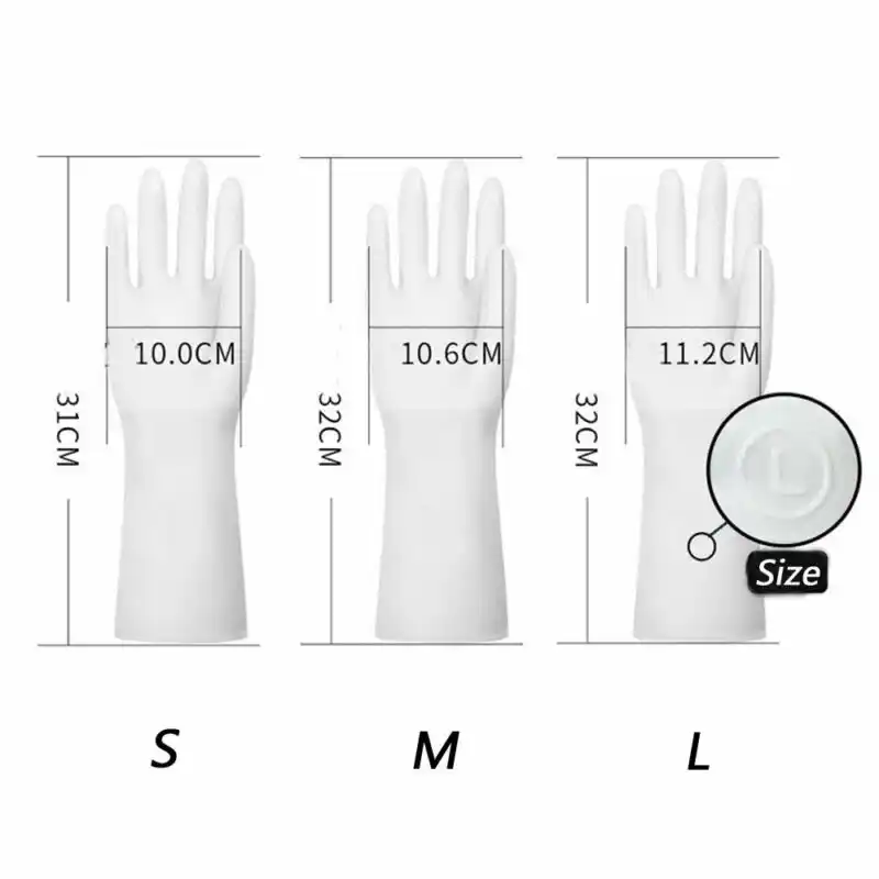 washing up gloves with scrubber