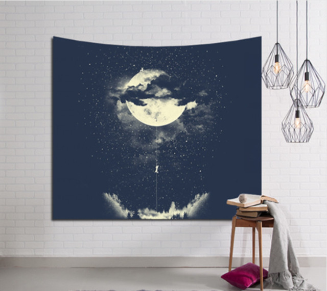 Decoration Home Decor Galaxy Hanging Wall Tapestry Hippie Retro Home Decor Yoga Beach Mat India Decoration Mural Tapiz