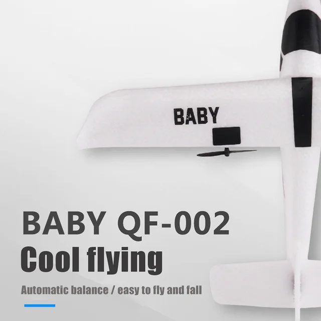 Novo Qf002 Bebê Rc Avião 2.4ghz 2ch Pequeno Avião Diy Vôo Brinquedos De Controle  Remoto Avião Presente Para Crianças Meninos - Aviões De Controle Remoto -  AliExpress