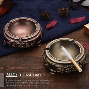 

ash tray,ashtray for cigar,Vintage round Zinc Alloy Metal ashtrays home decrotation,tabletop artwork new arrival