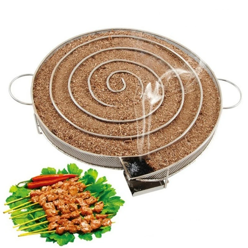 BBQ Smoke Generator Cold Hot Grill Smoker Stainless Steel Salmon Meat Smoke Tool BBQ Smoke Generator Cold Hot Grill Smoker Stainless Steel Salmon Meat Smoke Tool