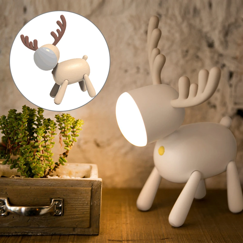 home depot dinosaur light Elk Deer Rotary Night Light Tail Adjustable Timing USB Lamp Kids Bedroom Decor Desktop decoration decorative night lights