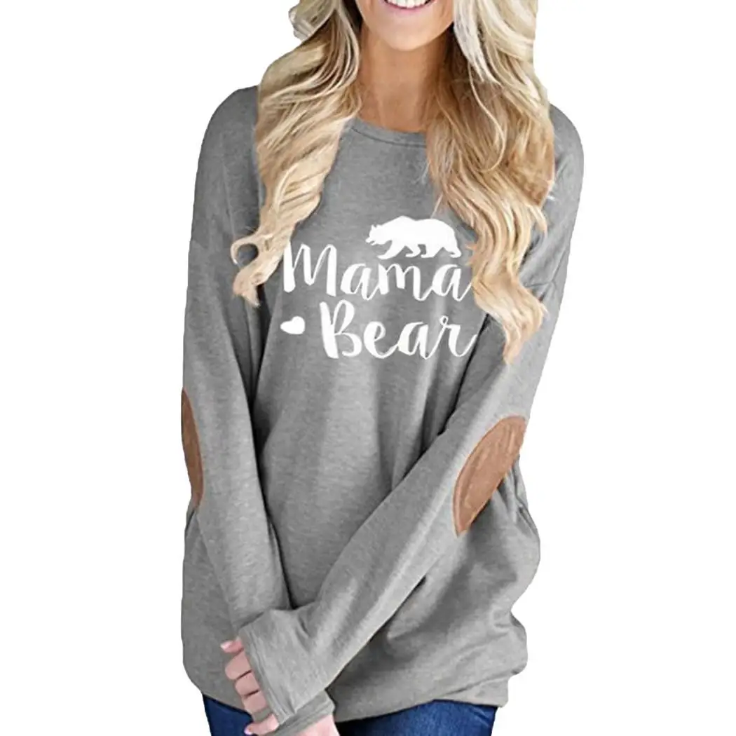 

Women Casual Long Sleeve Print T-shirt Autumn O-Neck None Loose Regular Spring, Tops