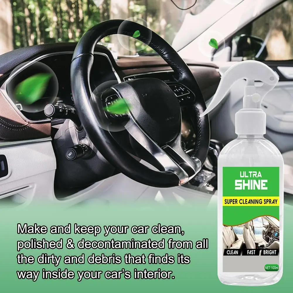 30/256ml Car Seat Interior Cleaner Auto Leather Clean Dressing for Fabric Plastic Vinyl Surfaces Accessories |