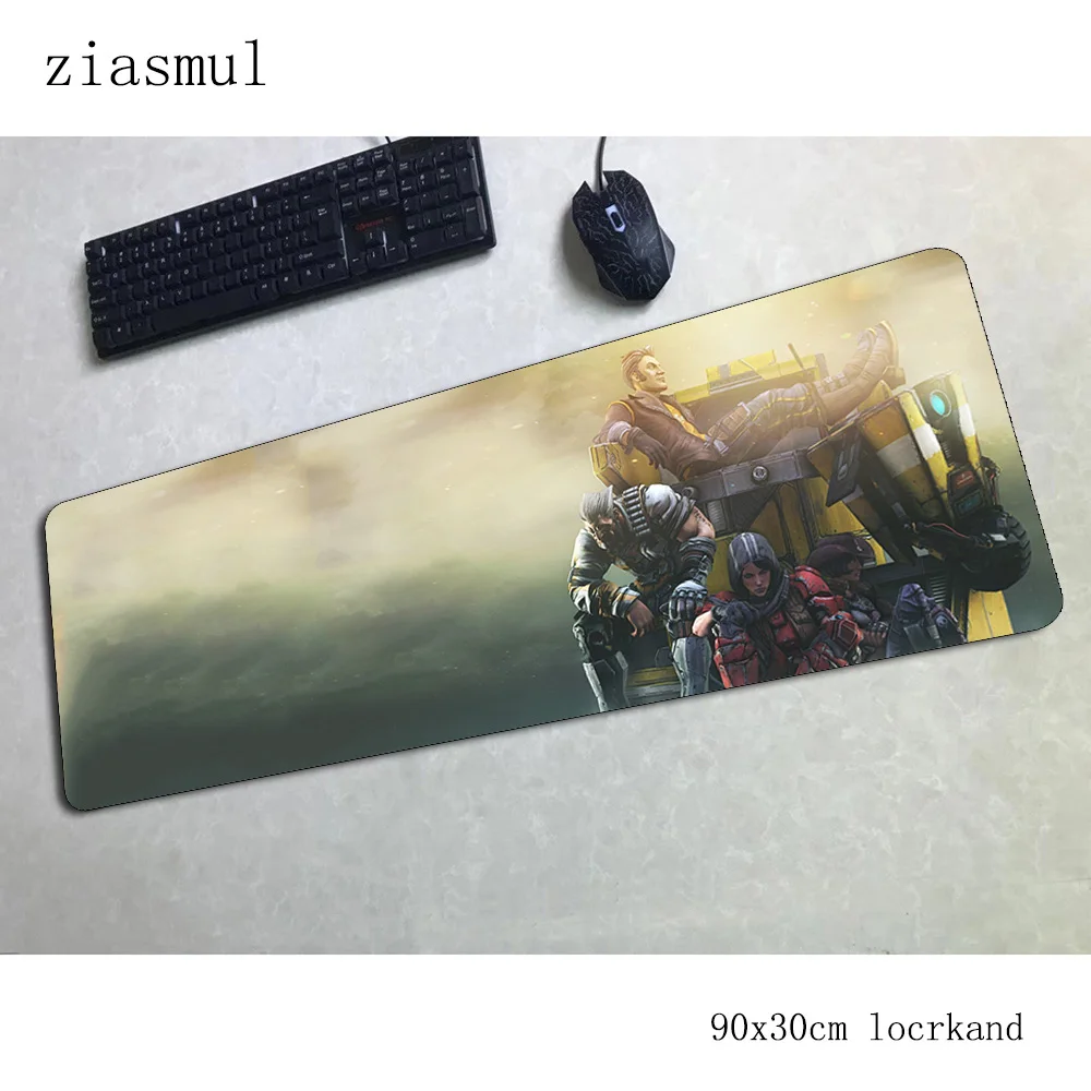 Коврик для мыши Borderlands геймер locrkand 90x30 см ноутбук с алюминиевым корпусом коврик для мыши, игровой коврик для мыши с изображением большой Киберспорт коврик для мыши от производителя стол для компьютера padmouse коврики