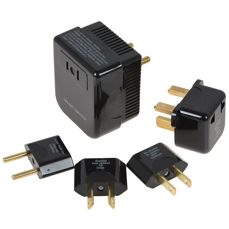 

Soshine 4 в 1 US / UK / EU / AU Универсальный 220/240V до 110/120V преобразователь и комплект переходников Новинка