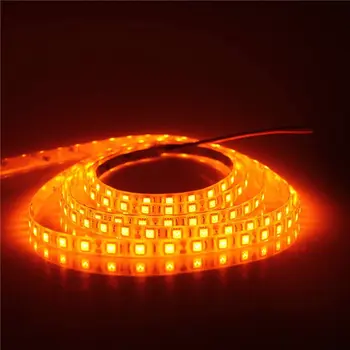 

Orange LED Strip Light 16.4ft 5050 SMD 5M 300 LEDs Waterproof IP65 12V DC for Home Hotels Clubs Shopping malls Cars Lighting