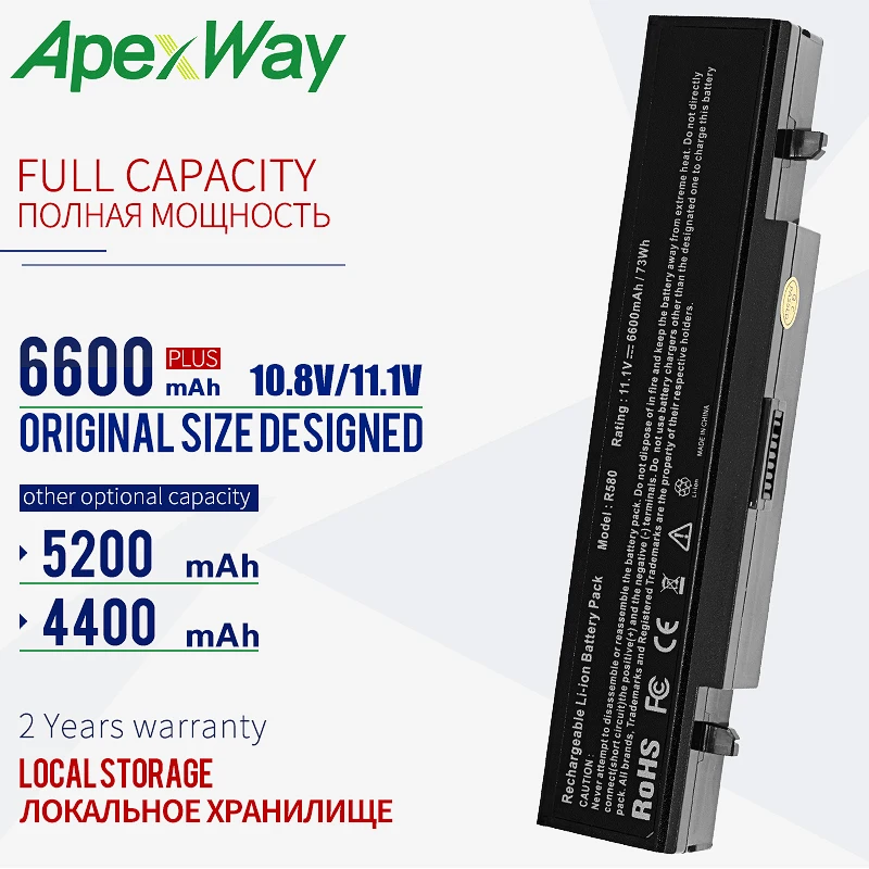 ApexWay Батарея AA-PB9NC6B для samsung AA PB9NC6B AA-PB9NS6B RV520 AA PB9NS6B RV415 np300v5a np350v5c np350e5c RC530 pb9nc6b