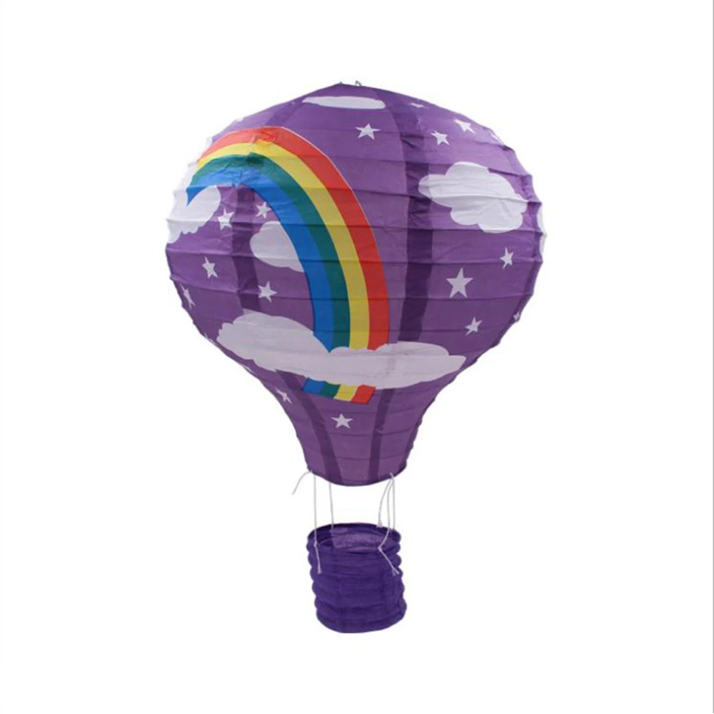 Purple rainbow 10 дюймов, декор для свадьбы, дня рождения, воздушный шар, бумажный фонарь, Рождественский фестиваль, декор для бара, сделай сам, подвесной воздушный шар, фонарь - Цвет: Purple rainbow