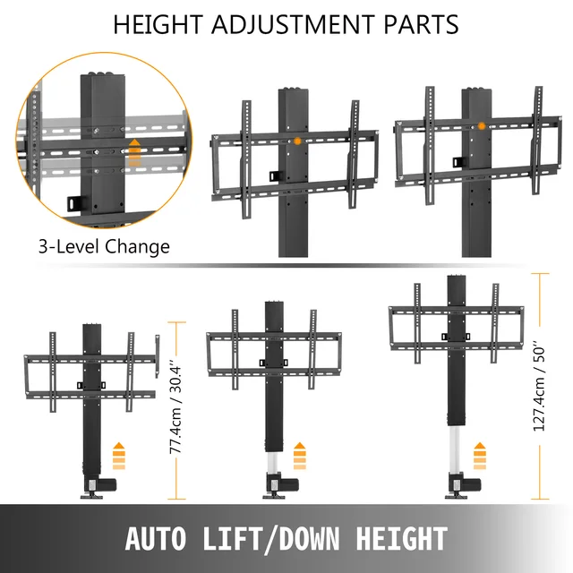 Soporte elevador de TV motorizado de 20 , gabinete de TV de 14-37 ,  carrera de 500mm con controlador - AliExpress