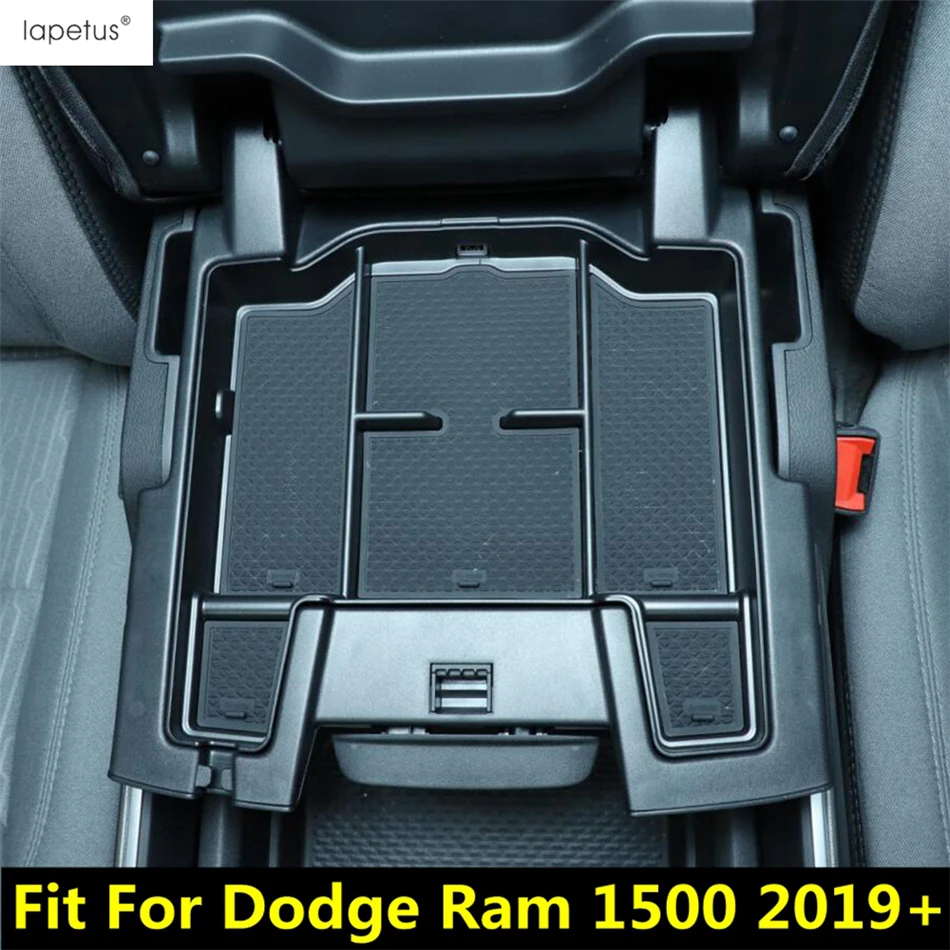 

For Dodge Ram 1500 2019 2020 2021 Car Central Console Armrest Storage Box Holder Organizer Container Cover Accessories Interior