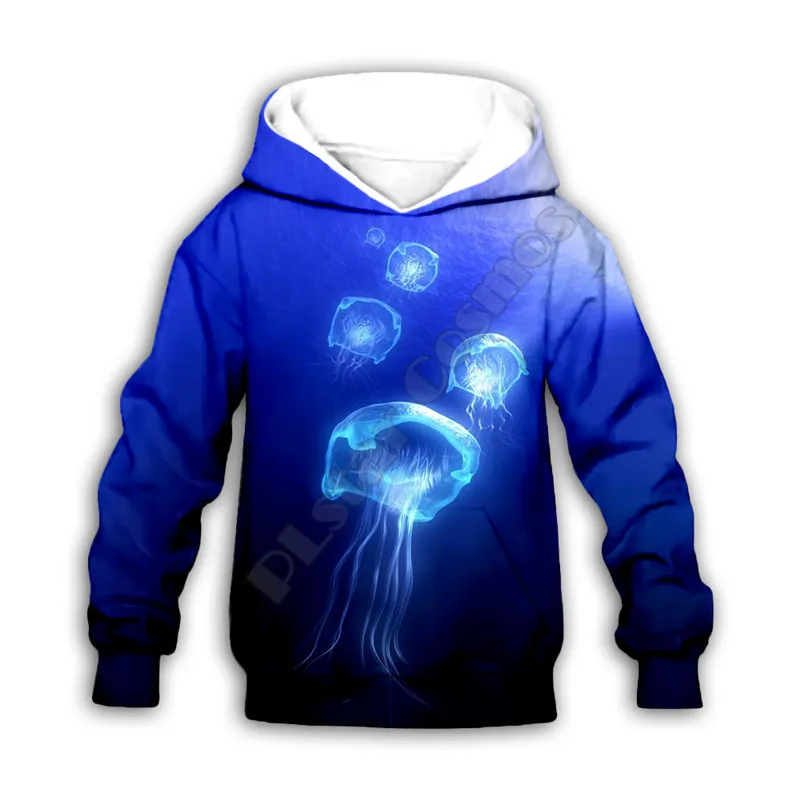 

Jellyfish 3d printed Hoodies family suit tshirt zipper Pullover Kids Suit Sweatshirt Tracksuit/Pants 03