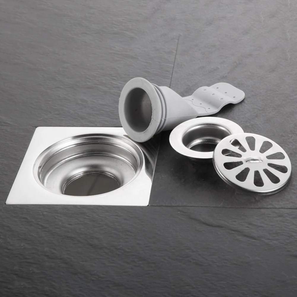Bathroom Odor-Proof Leak Core Metal Silicone Round Drain Core Sewer Floor Drain Seal Valve for kitchen Bathroom Draininner