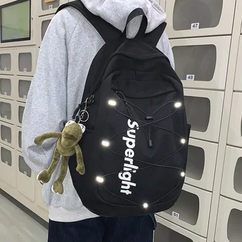 

New Fashion Men's Backpack Vintage Canvas Backpack School Bag Men's Travel Bags Large Capacity Travel Laptop Backpack Bag