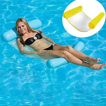 

Foldable Summer Water Hammock Swimming Pool Inflatable Mat Toys Rafts Floating Bed For Kids&Adult Swimming Mattress