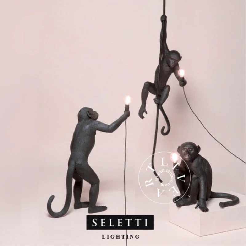 Современная черная искусственная смола пеньковая веревка Seletti Женская Белая