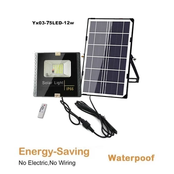 

100/75 Led solar light lamp floodlight Leds Garden Led Human Infrared Wall Security Waterproof IP65 Outdoor indoor remote timer