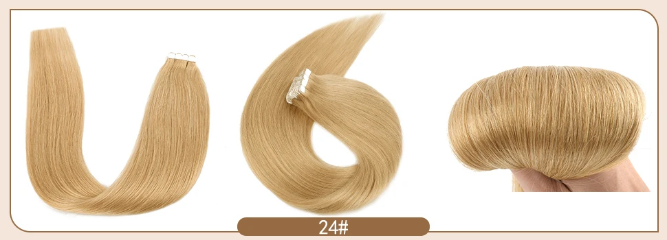 MINI Tape in hair Extensions Human hair Straight Machine Remy European Natural Seamless Skin Weft 10"-20" color mixture 10/20 pcs GOLDENWIGS BEST MINI Tape in hair Extensions Human hair Straight Machine Remy European Natural Seamless Skin Weft 10"-20"