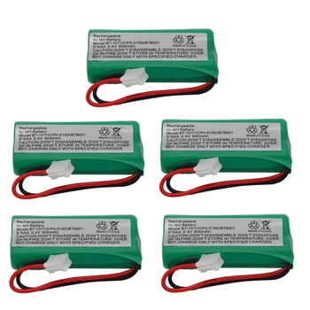 

5pcs 2.4V 800mAh Ni-MH Cordless Phone Battery for Uniden BT-1011 BT-1018 BT1011 BT1018 BT-694