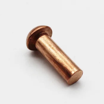 

copper rivet nut solid Button round head rivet nut insert M6X16mm 50pcs