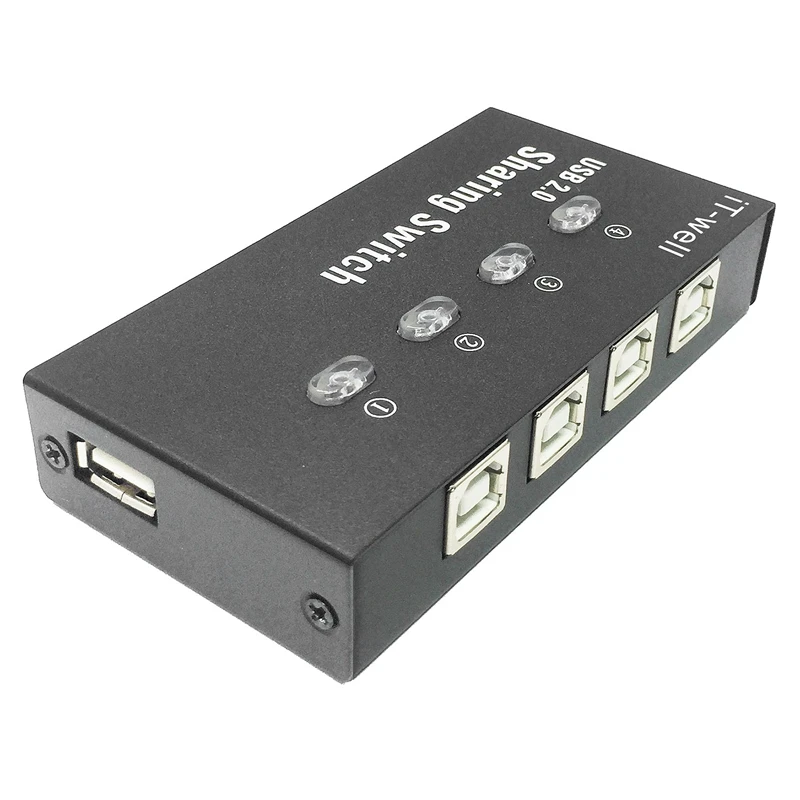 Это-хорошо 4 Порты ручного переключения в 1 выход USB компьютера общий доступ к