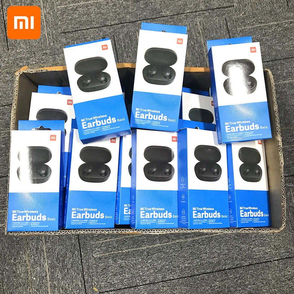 Оригинальные беспроводные bluetooth-наушники Xiaomi Air Dots, оригинальные наушники Xiaomi с поддержкой Xiao Ai Redmi AirDots, bluetooth-наушники
