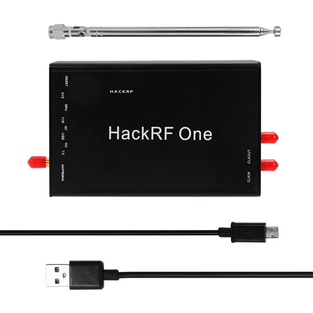 

HackRF One Software Defined Radio RTL SDR 1MHz-6GHz 8Bit Quadrature with FM Antenna and USB Cable