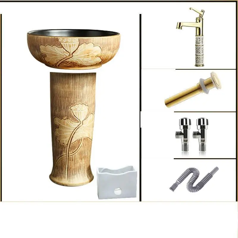 Version J Waschbecken Pia Para Waschtisch Salle De Bain Vanity Баньо собре Encimera Куба Banheiro Ванная комната раковина умывальник - Цвет: Version J