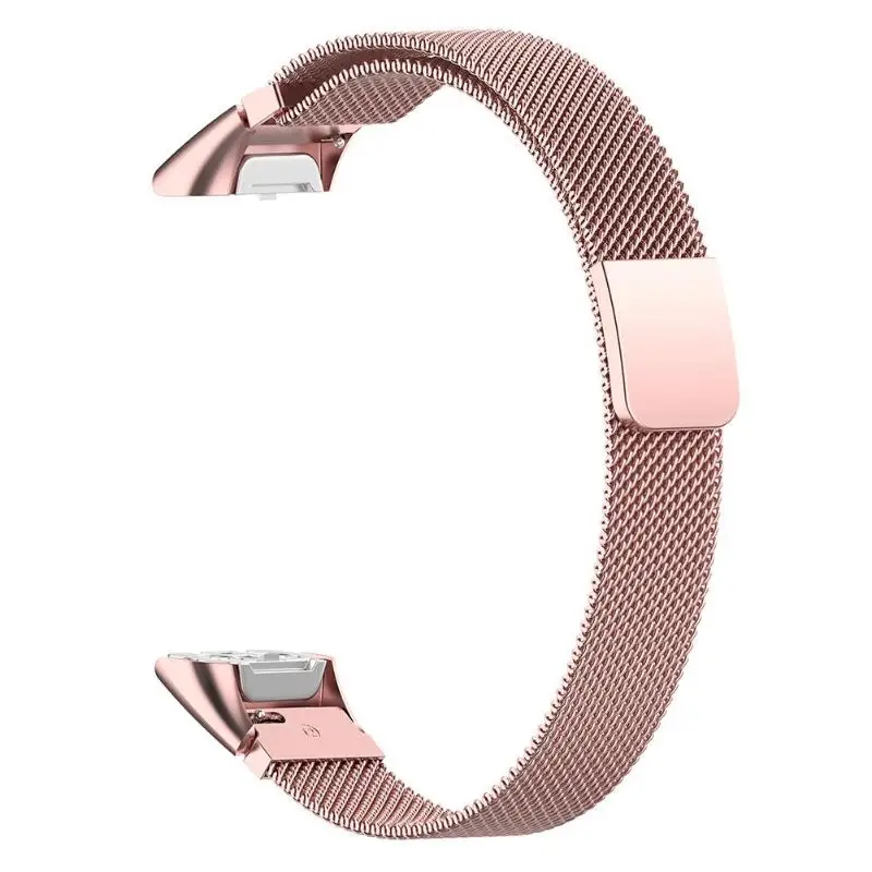 Rose pink A Металлический ремешок для часов из нержавеющей стали с ремешком на запястье с магнитной пряжкой, удобный для samsung Galaxy Fit SM-R370 - Цвет: Rose pink A