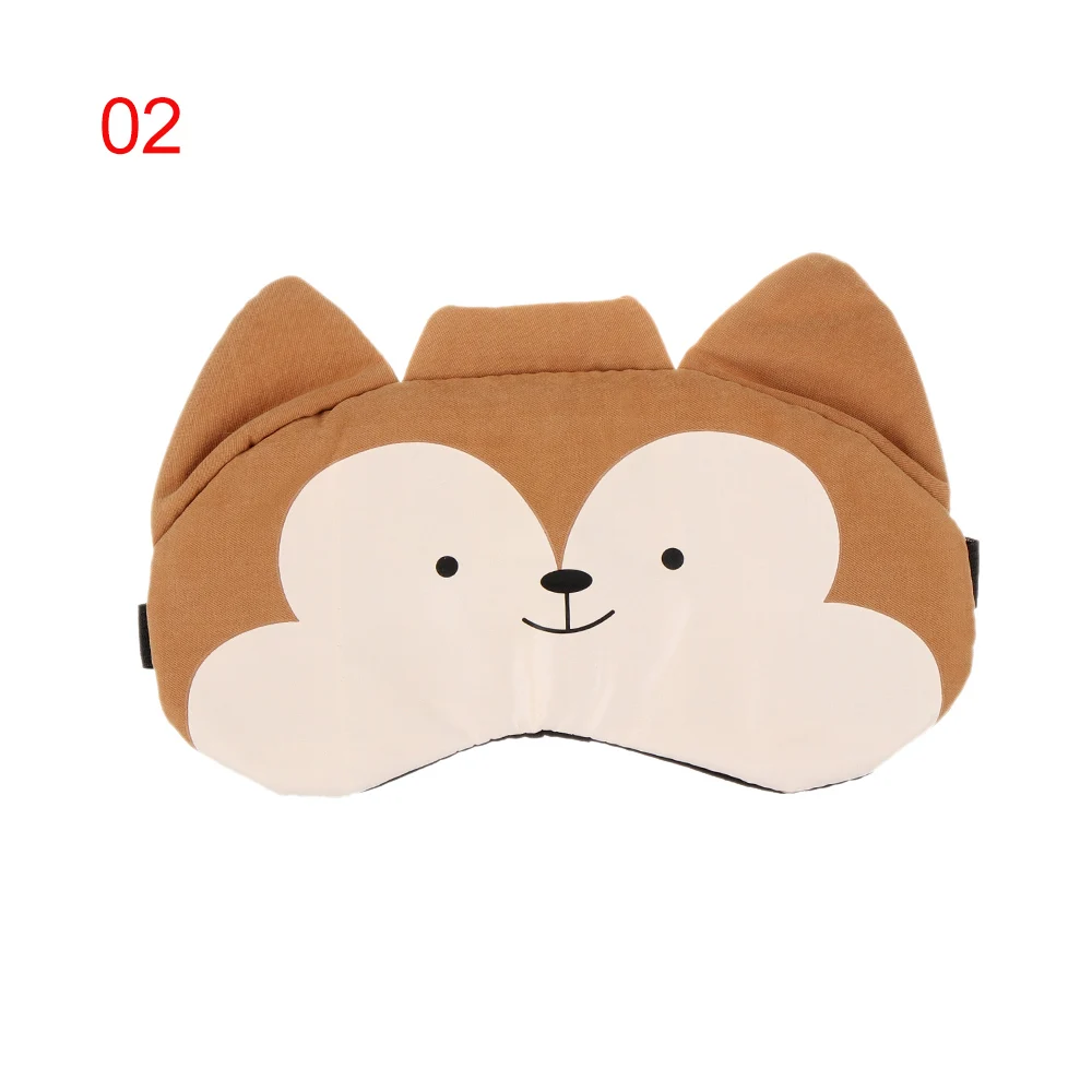 1 шт., корейская мода, милая мультяшная 3D маска для сна с лисой, натуральная маска для сна, мягкая маска для сна, для путешествий, с повязкой на глаза - Цвет: 2