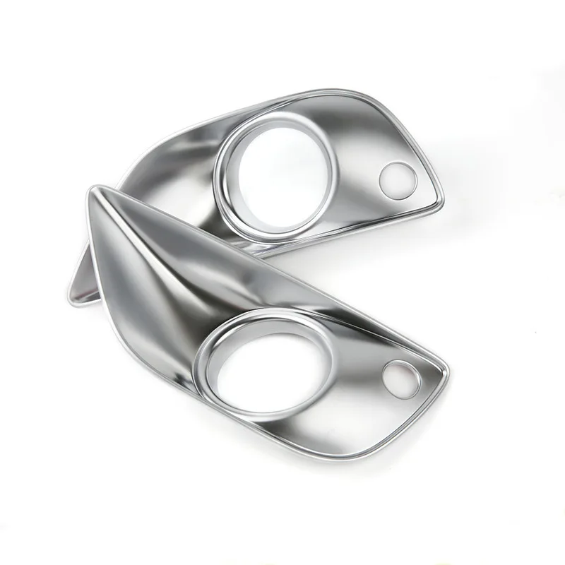 

2pcs Chrome Car Front Fog Lamp Light Cover Styling Mouldings Trim for Porsche Cayenne 2015 2016 2017 Accessories