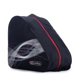 Adult Roller Ice Inline Skate Shoes Ski Snow Boots Bag Portable Oxford Carry Bag Gym Shoulder Bag Big Capacity Waterproof Black
