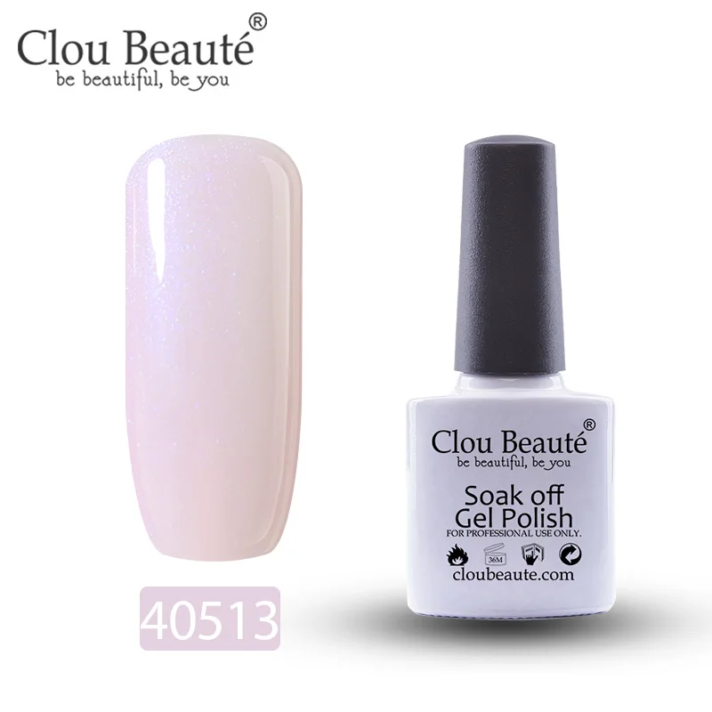 Гель-лак для ногтей Clou Beaute 79 цветов полуперманентный замачивающийся лак для ногтей маникюрный УФ СВЕТОДИОДНЫЙ Цветной Гель-лак 10 мл серия Nude - Цвет: 40513