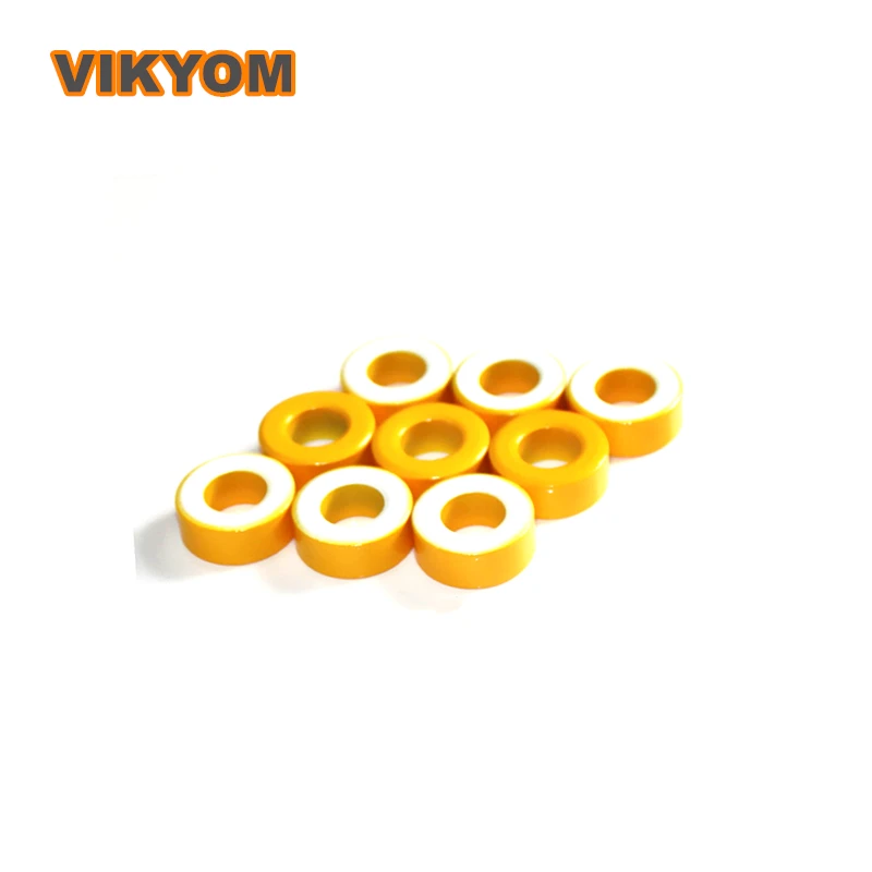

Ferrite Core Toroid Core 20PCS T130-26 Ferrite Chokes Ring Iron Powder Inductor Ferrite Rings Yellow White