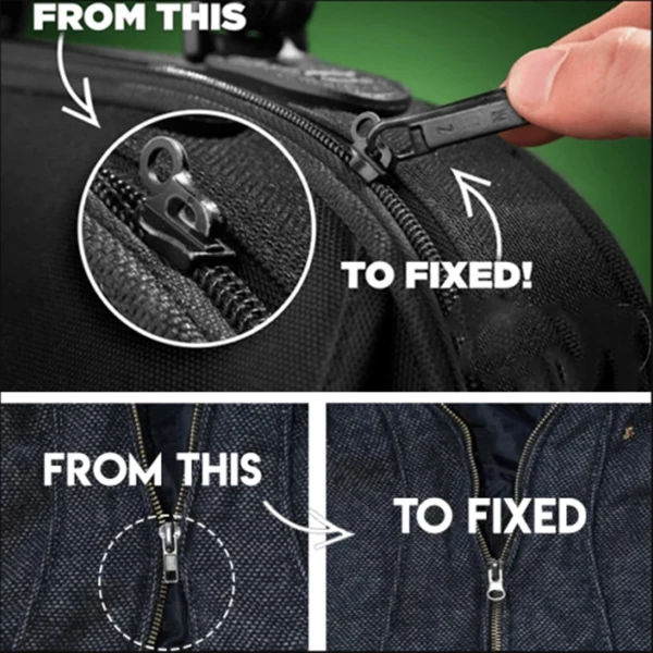 

6/12Pcs Universal Fix Zipper Repair Kit Replacement Zip Slider Zippers Puller TSH Shop