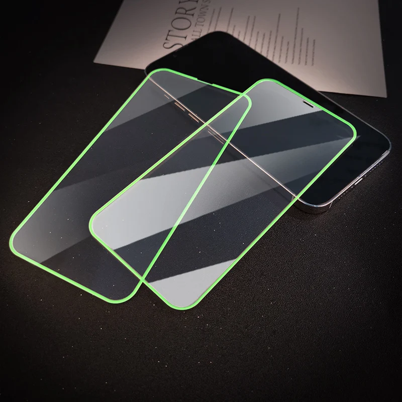 4pcs Luminous Tempered Glass For Iphone 13 Pro Max Protector For Iphone