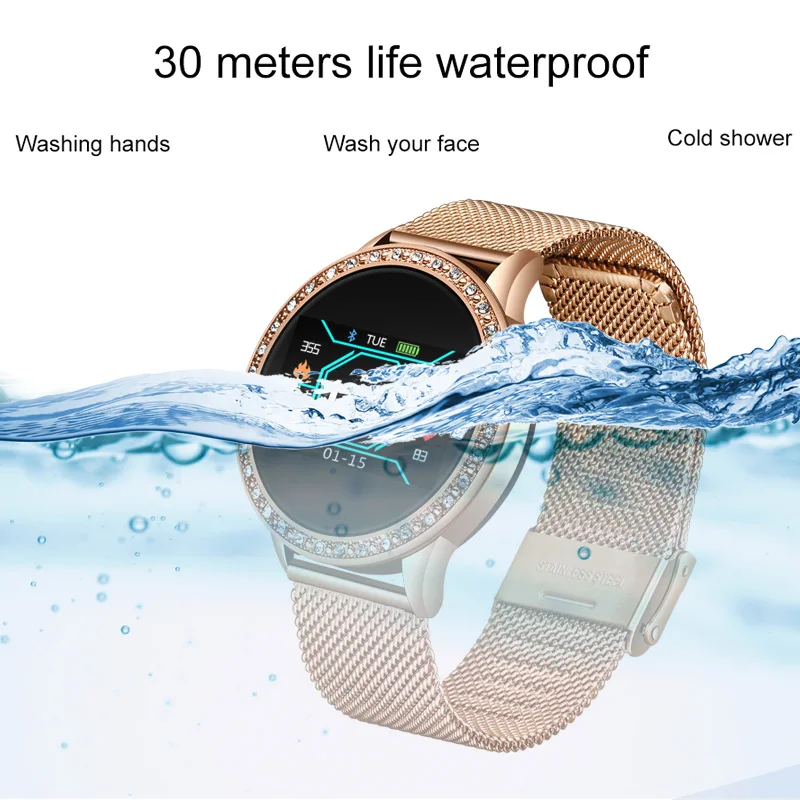 Lige Relogio Digital Feminino Waterproof Sport For Iphone Luxury Blood Pressure Fashion Calorie Wom-4