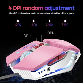 

Wired Gaming Mouse 7-Button Mechanical Metal Macro Definition Mouse USB Luminous Mouse RGB Gaming Ergonomic Mouse