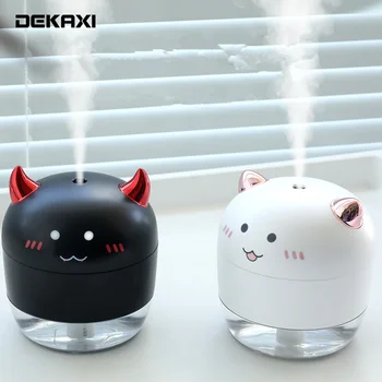 

DEKAXI 200ml Air Humidifier Funny Design USB Devil Ultrasonic Aroma Essential Oil Diffuser For Car Home Air Purify Atomizer