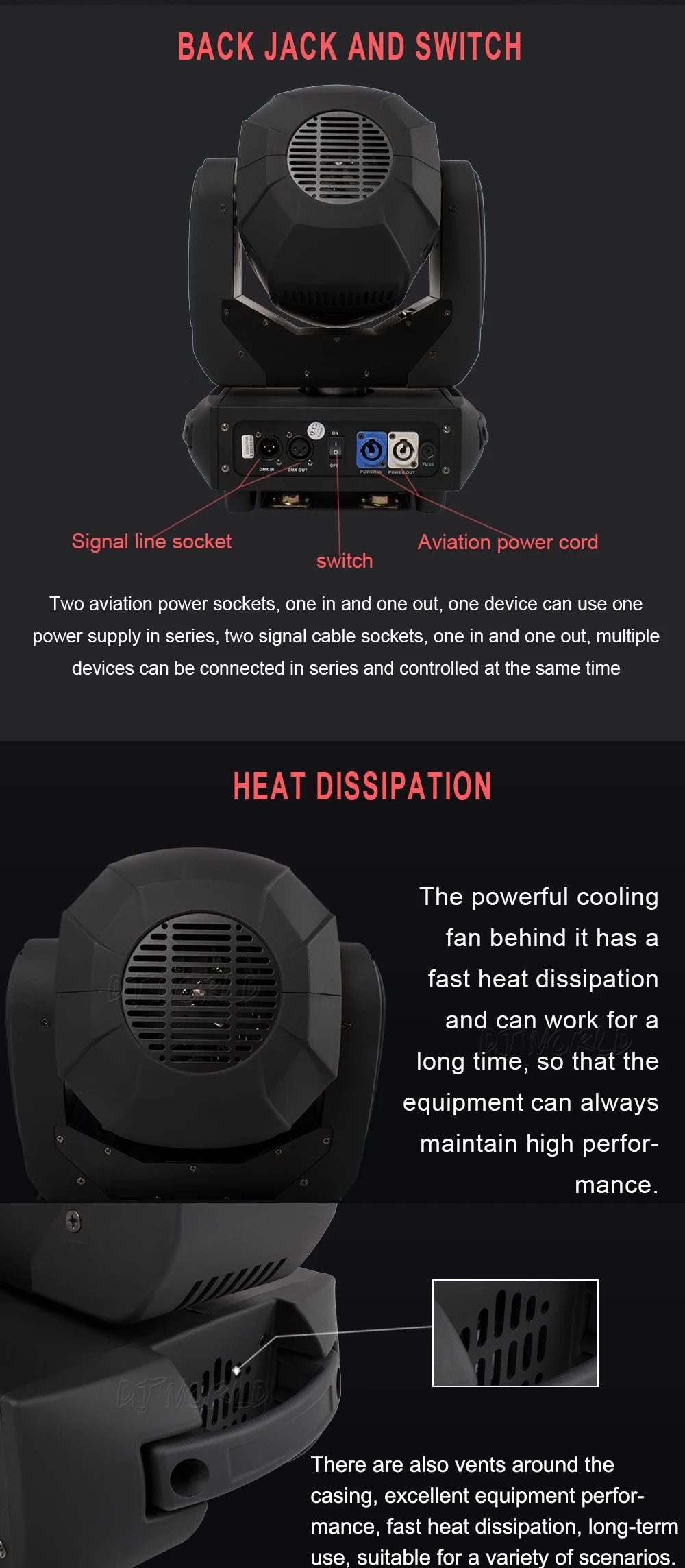 Djworld пчелиный глаз 6x40 Вт вращающаяся голова RGBW 4in1 светодиодный луч эффект светильник Zoom DMX ДИСКО-эффектом(красный, зеленый, Свадебная вечеринка, ночного клуба, Быстрая