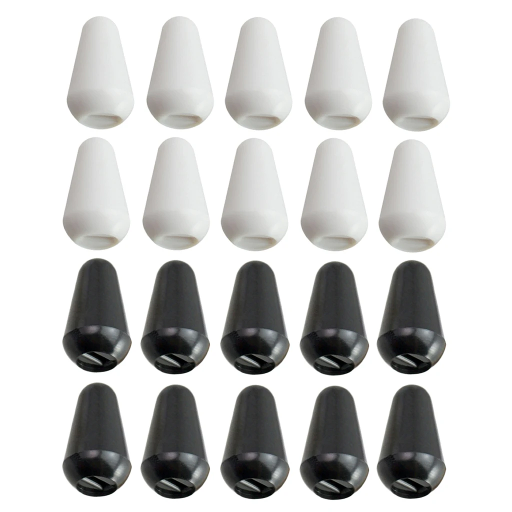20 Pieces Toggle Switches Knobs Tip Cap Buttons for Electric Guitar Parts