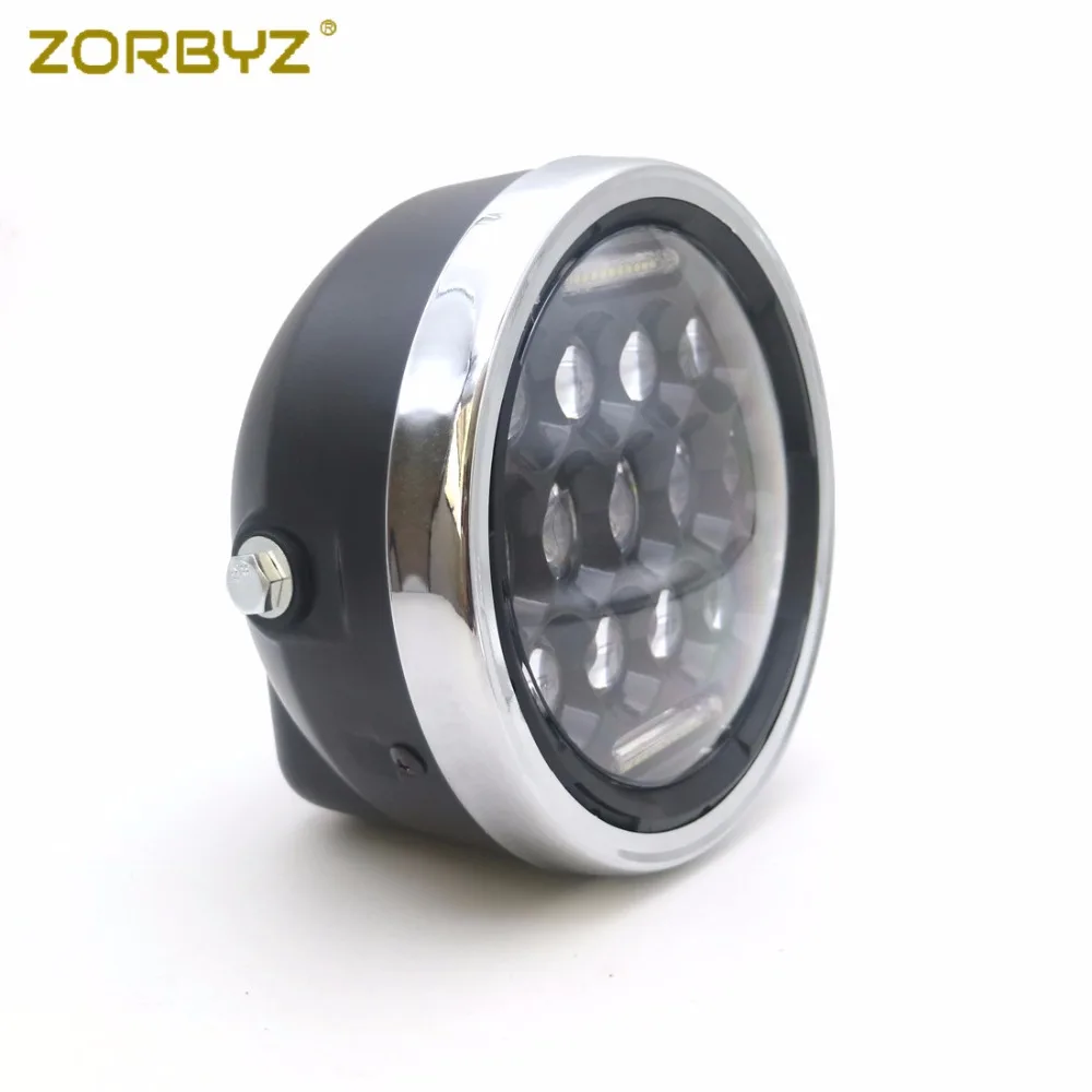 ZORBYZ светодиодный фонарь для мотоцикла передняя фара белый глаз ангела с 28-43 мм кронштейн вилки для Honda Kawasaki Cruisers чопперы