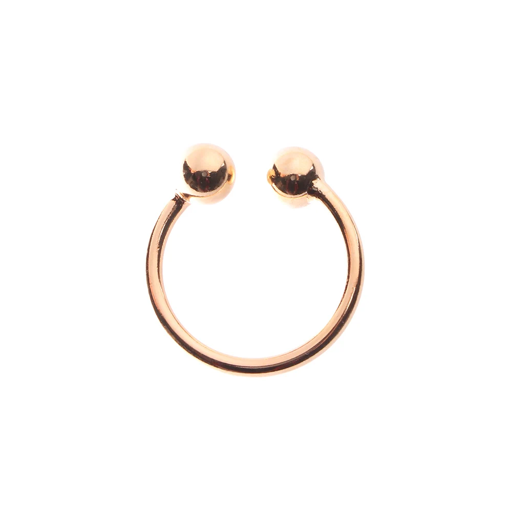 Bijoux pour femmes géométriques simples réglables en or et argent avec deux anneaux en os ouverts et perles de style mode 2025_voghion.com
