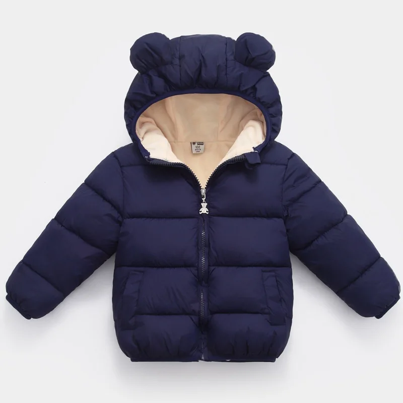 COOTELILI Velvet Winter Children's Parkas Kids Jackets For Girls Boys Coat Warm Thick Fleece Baby Outerwear Infant Overcoat (8)