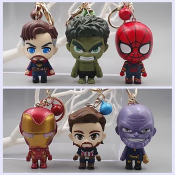

Ironman Captain America Spiderman Twisted Egg Doll Key Chain Bag Pendant Action & Toy Figures